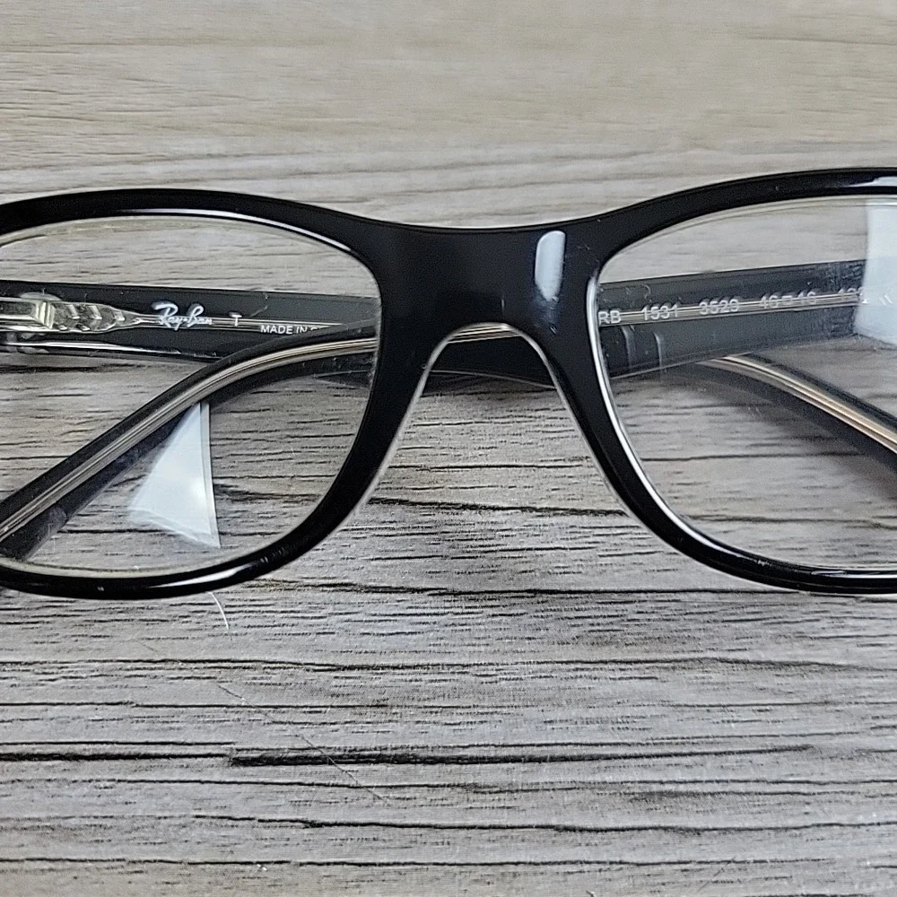 Ray-Ban Kids Eyeglasses Frames RB1531 3529 Black Square Full Rim‎ 46-16 125mm